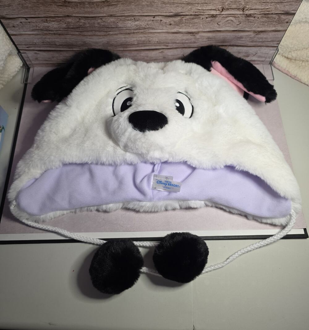 Tokyo Disney Resort 101 Dalmatians Pongo Hat with Puff Ball Tie